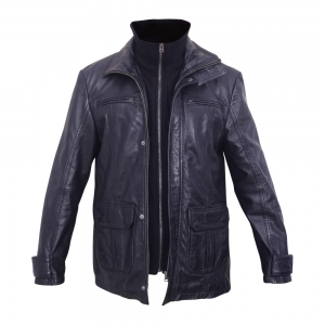 Mens Fashion Leather Jackets-HL -10100